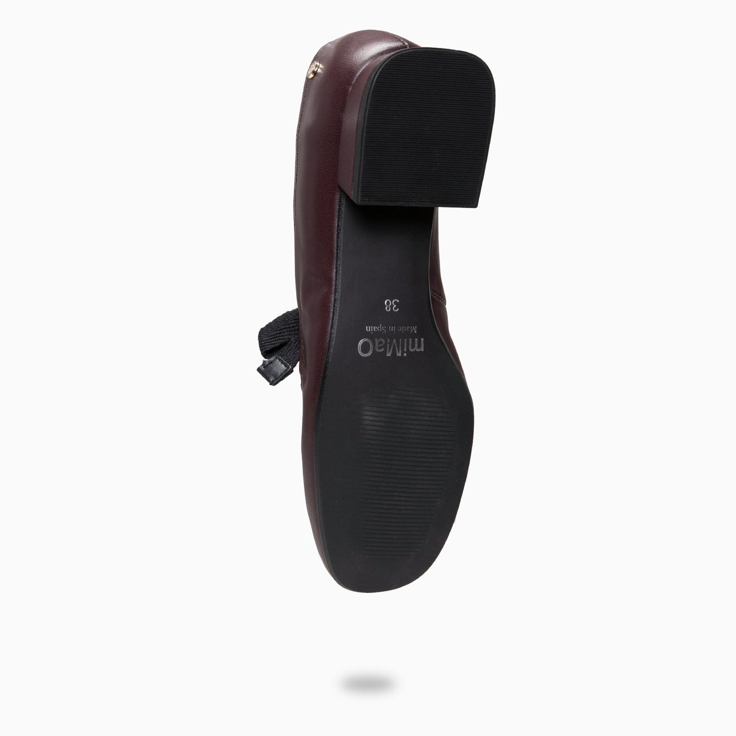 CORA– Merceditas con lazo BURDEOS