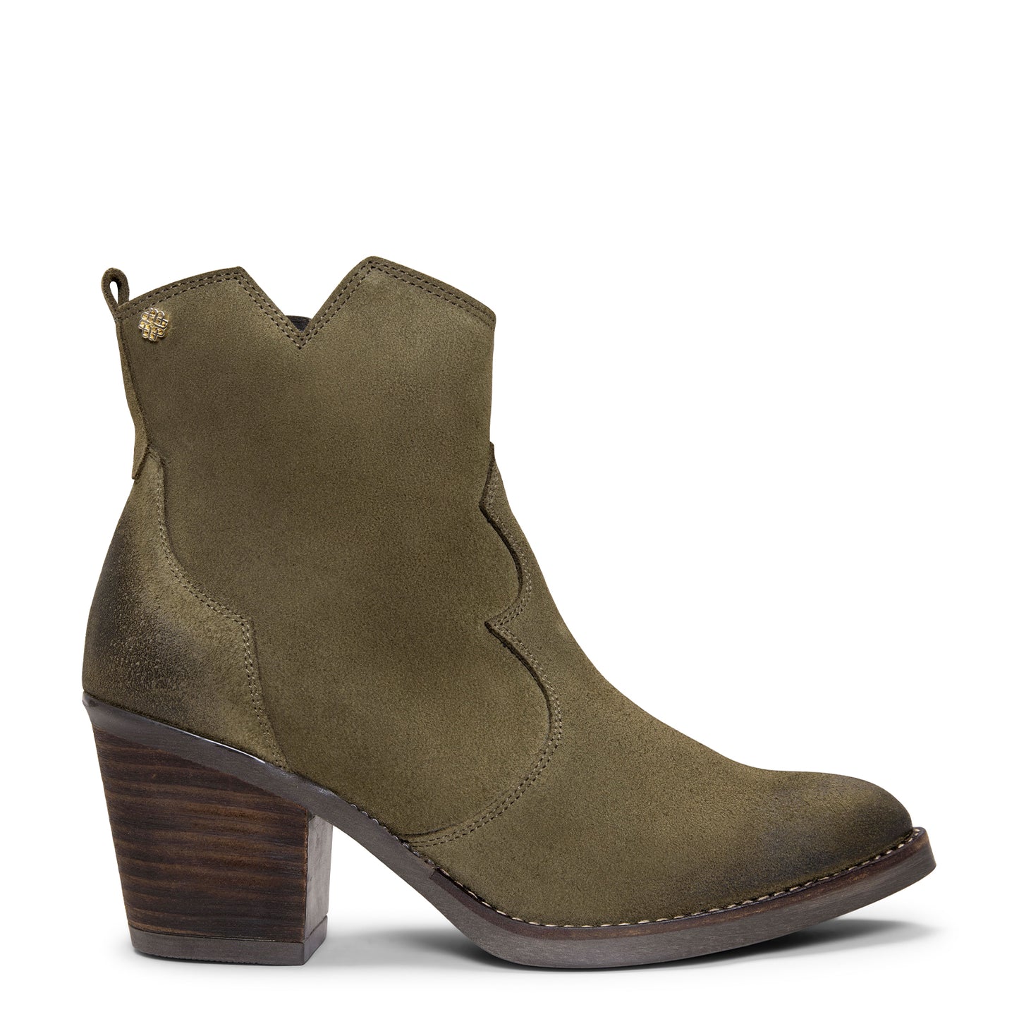 BEDFORD – Botines cowboy con tacón KAQUI