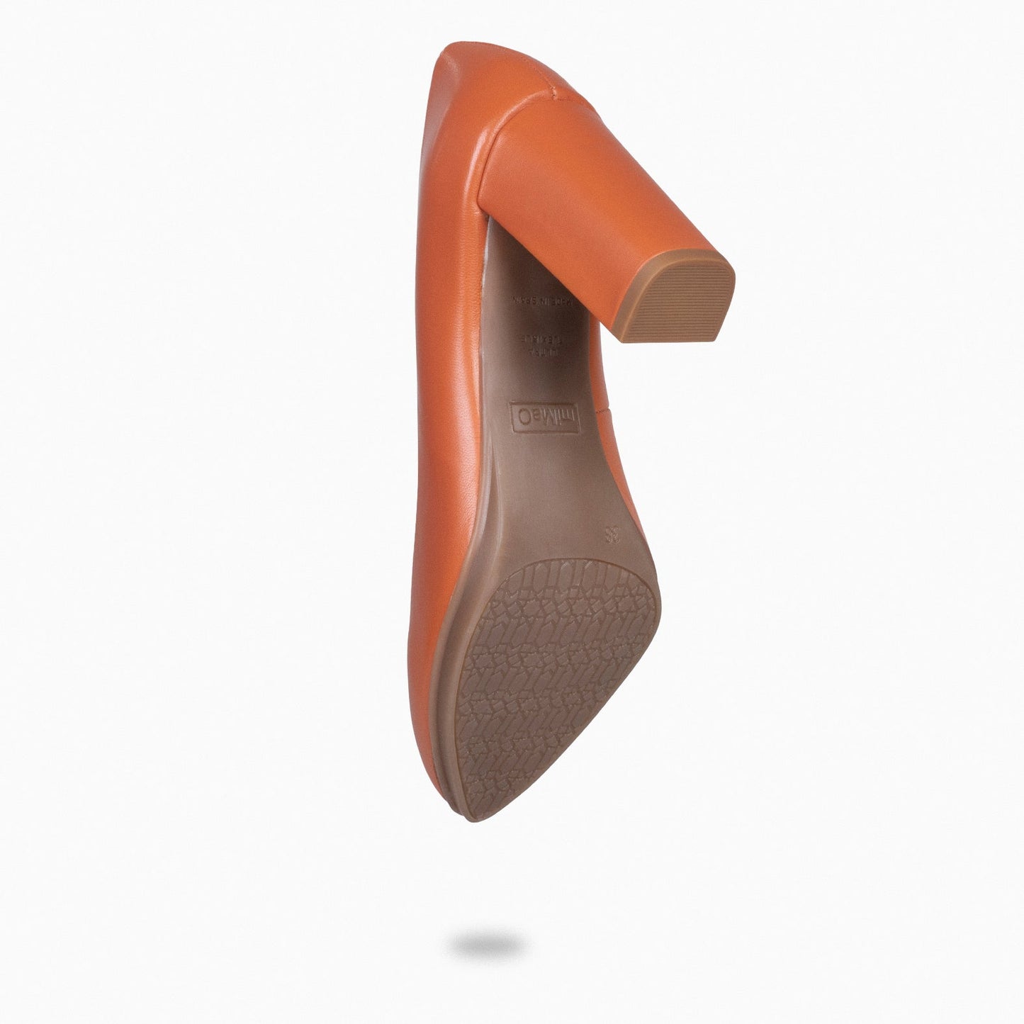 URBAN SALON – Chaussures à talons en nappa ORANGE