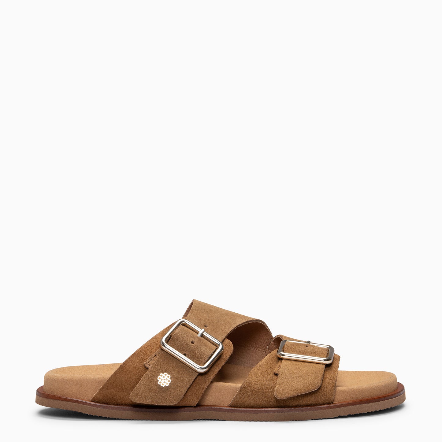FRIDA - Sandalias tipo pala de ante CUERO