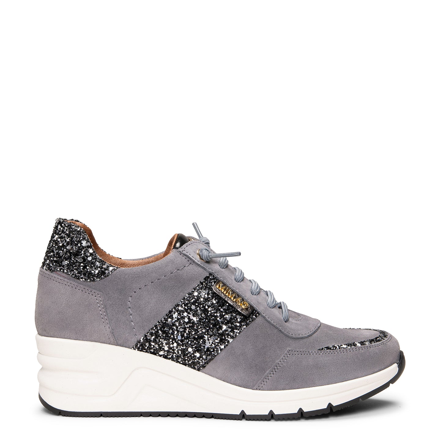 PAU - Zapatillas con cuña GRIS