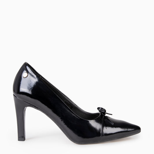 CHARLOTTE - Zapatos de tacón alto con lazo NEGRO