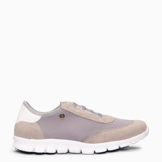 FÜSION 01 - Zapatillas para mujer multi-material GRIS
