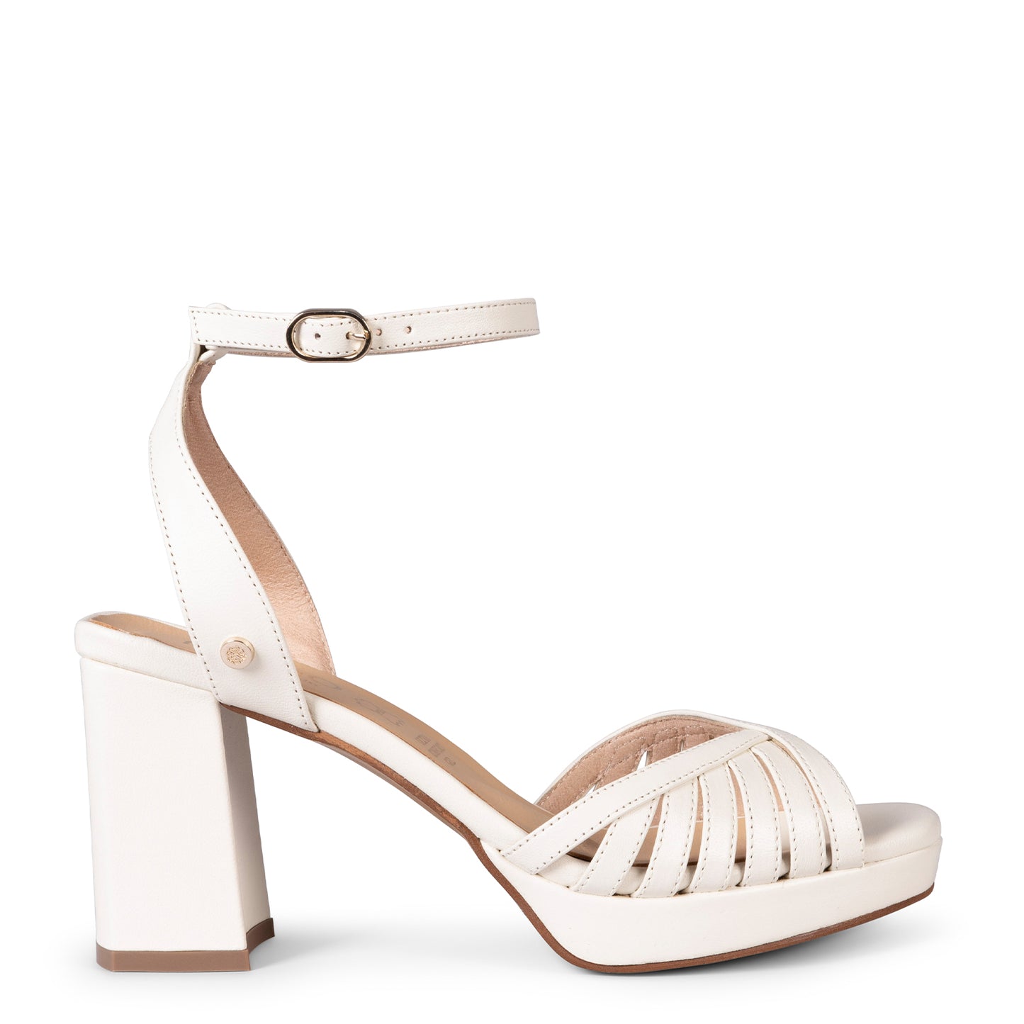 CRISTEL - SANDALIAS ELEGANTES DE TACÓN DE VESTIR  HIELO