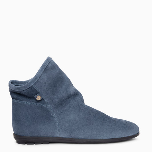 CHESS - Botines de ante con caña fruncida JEANS