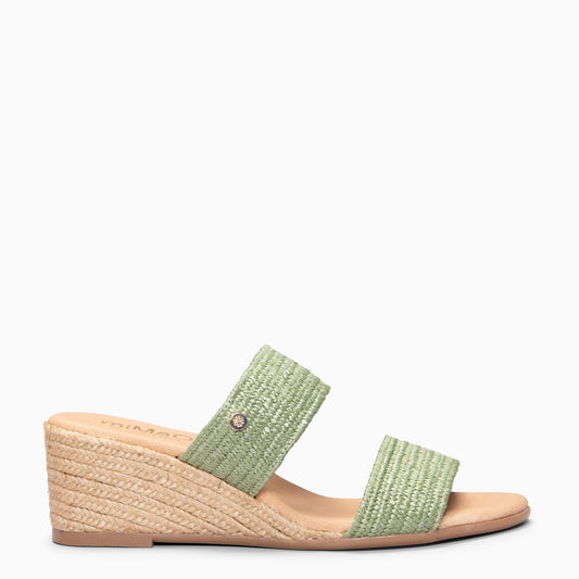 LIRA - Mules de cuña de esparto KAQUI