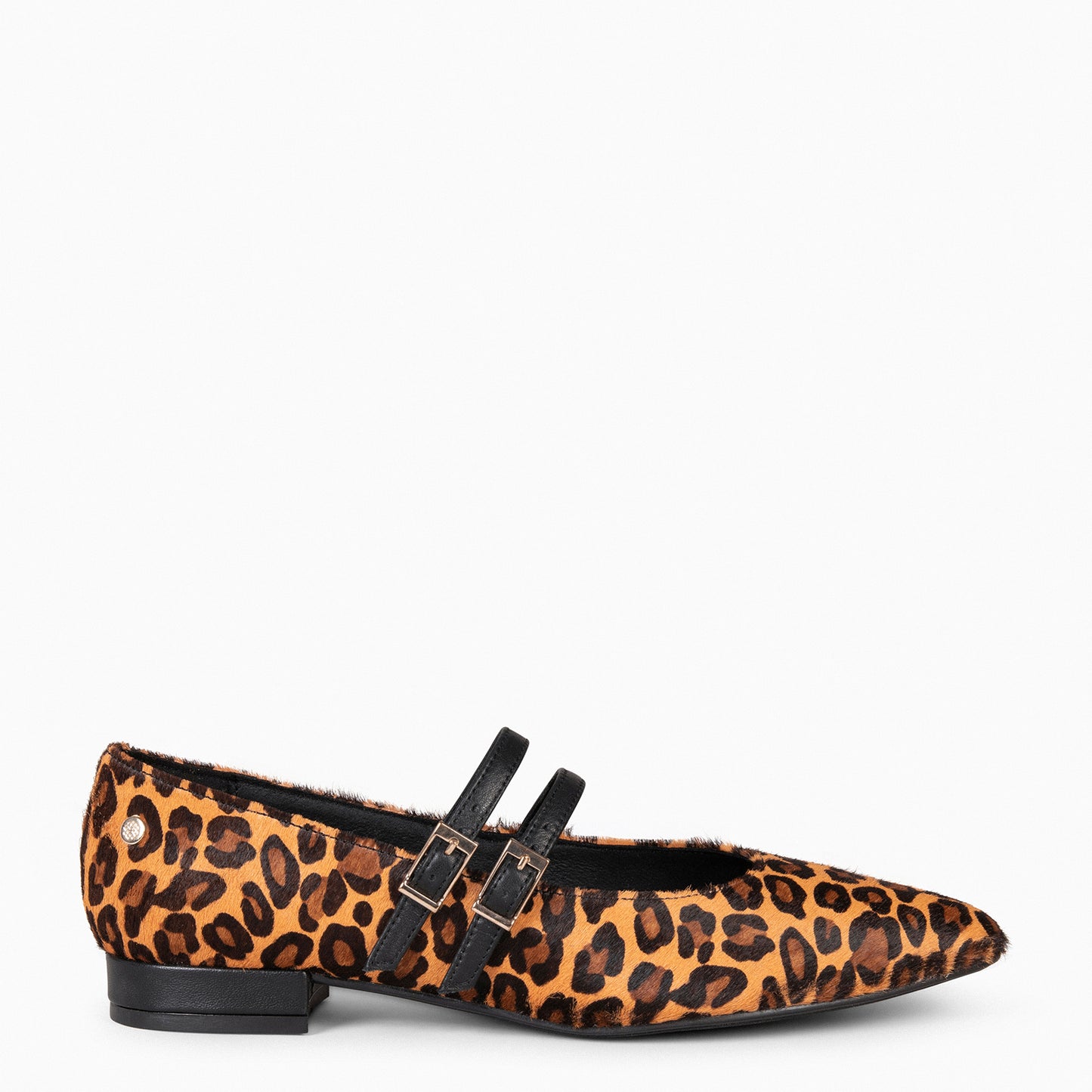 NALA - Mary Janes com salto baixo LEOPARD