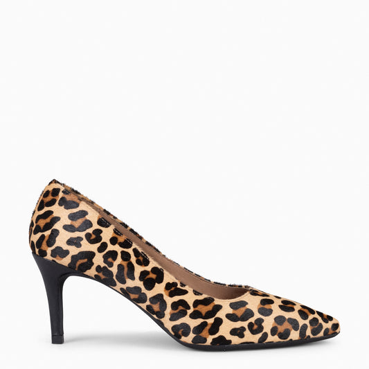 STILETTO - Zapatos de tacón de aguja LEOPARDO