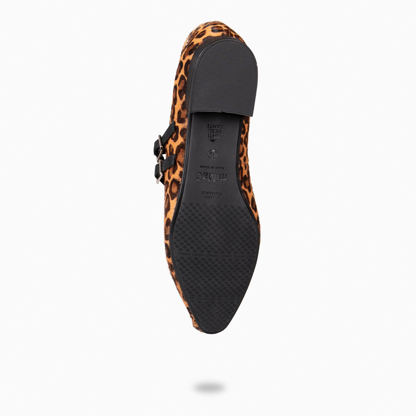 NALA - Mary Janes com salto baixo LEOPARD