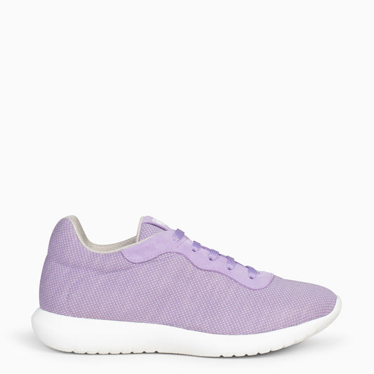 YOGA - Zapatillas deportivas de lana merino LILA