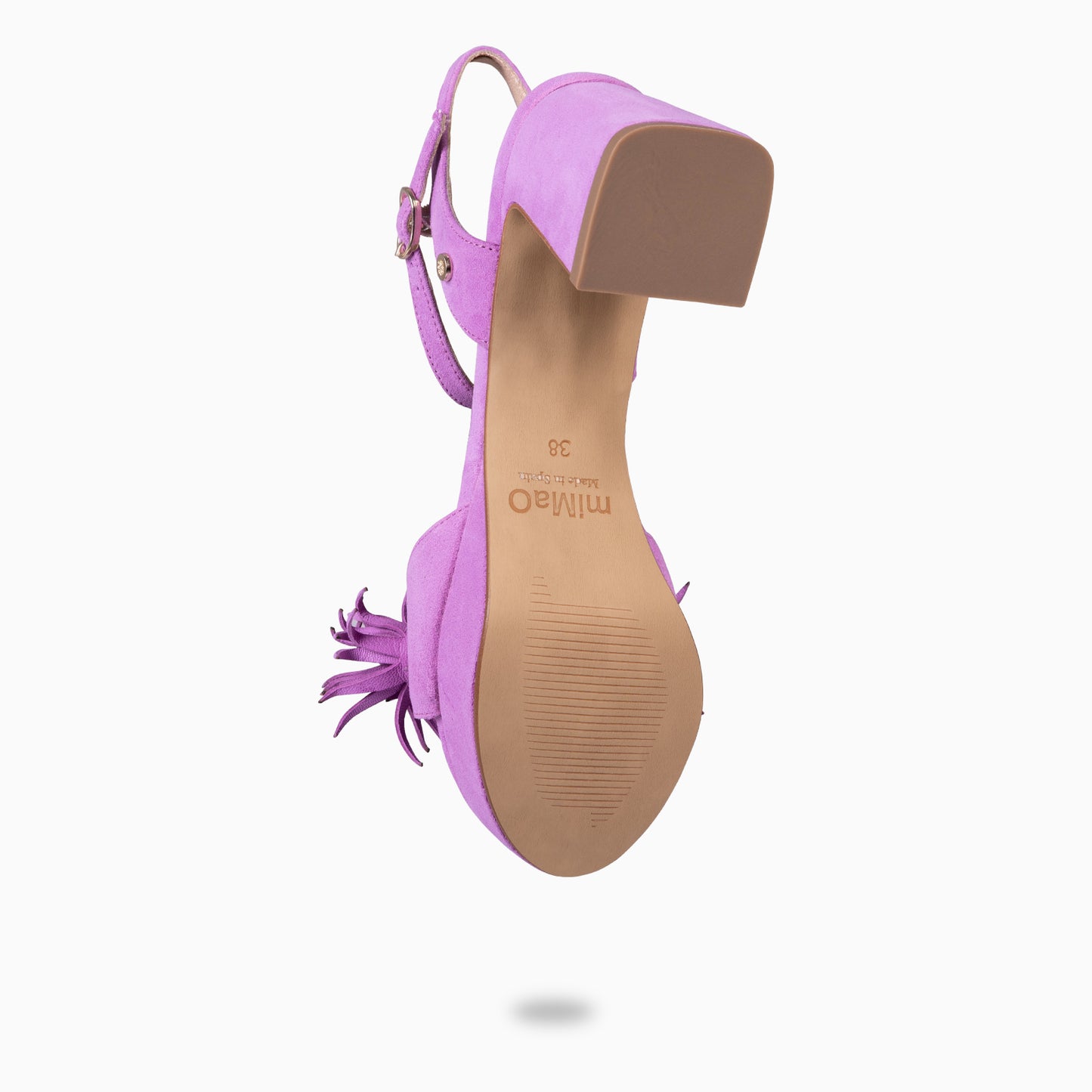 POMPÓN - Sandalias de tacón de vestir MALVA