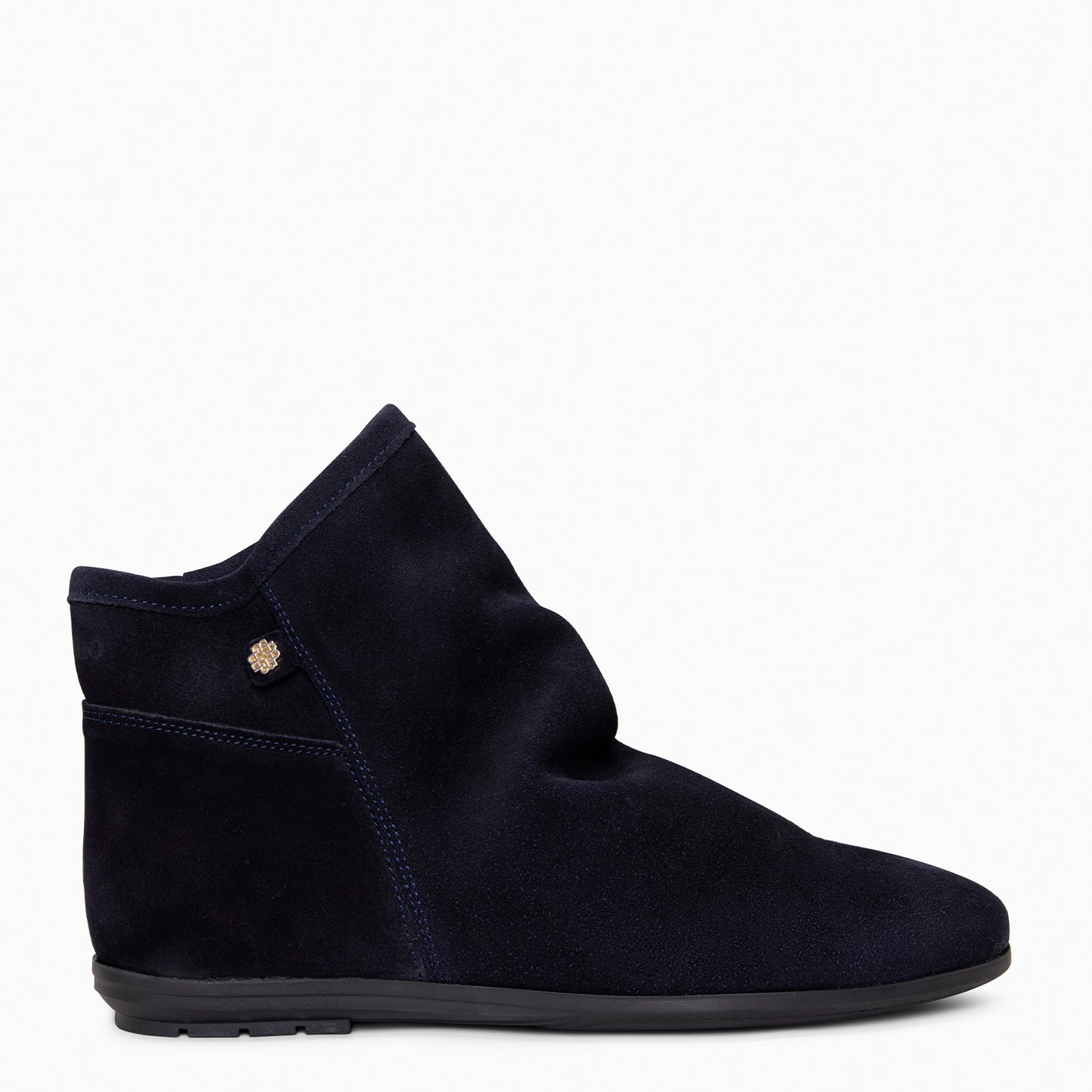 CHESS - Botines de ante con caña fruncida  MARINO