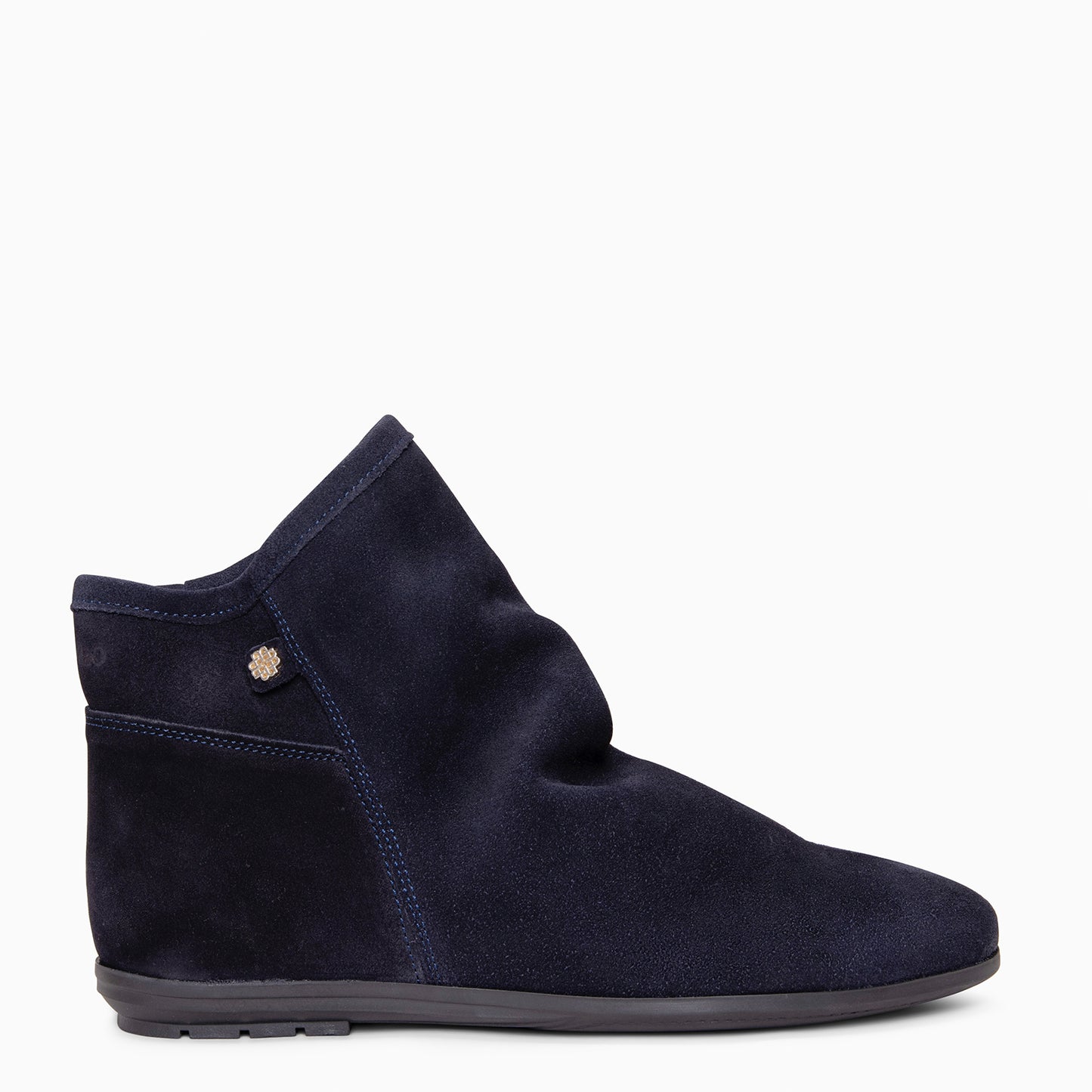 CHESS - Botines de ante con caña fruncida  MARINO