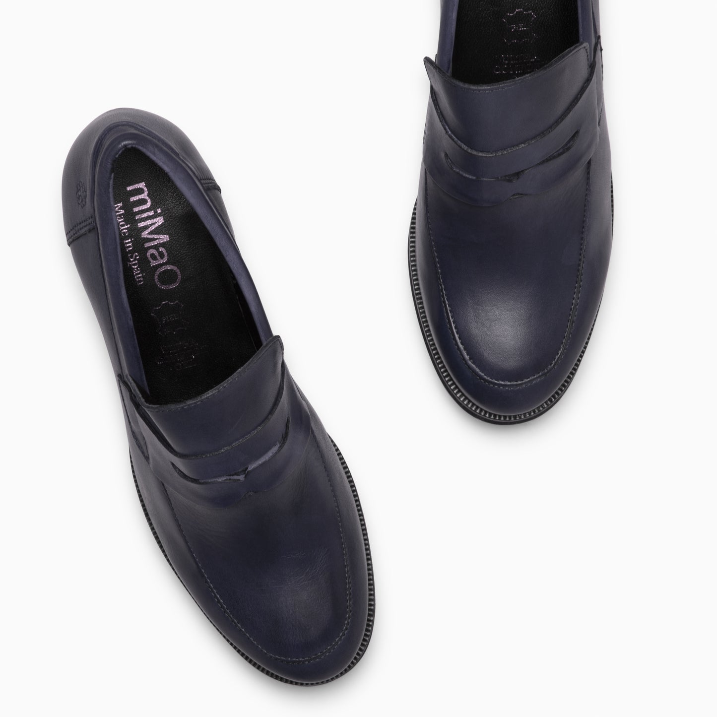 TREND – Mocasín con tacón y plataforma  MARINO