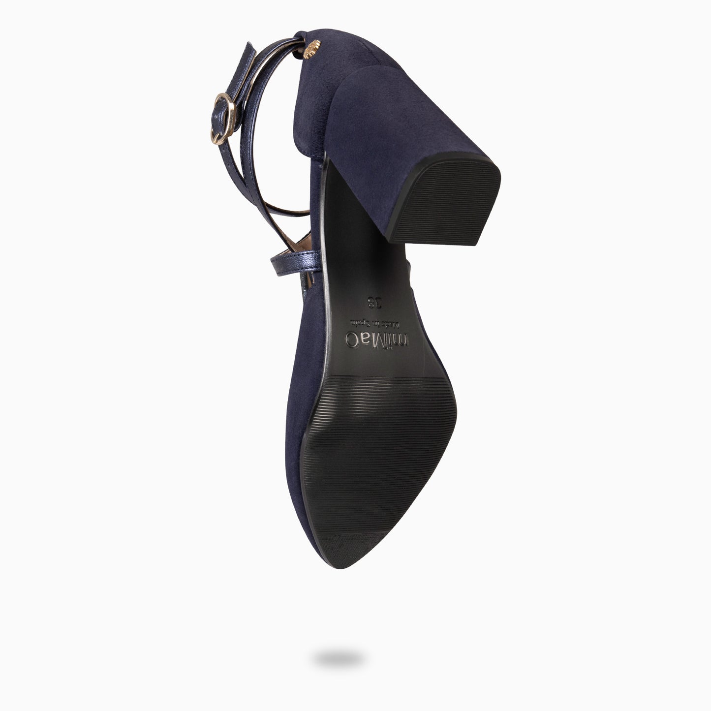 ARIEL - Zapato de tacón ancho MARINO