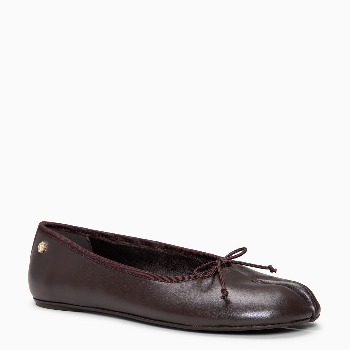 AMAYA - Bailarinas Tabi de piel MARRON