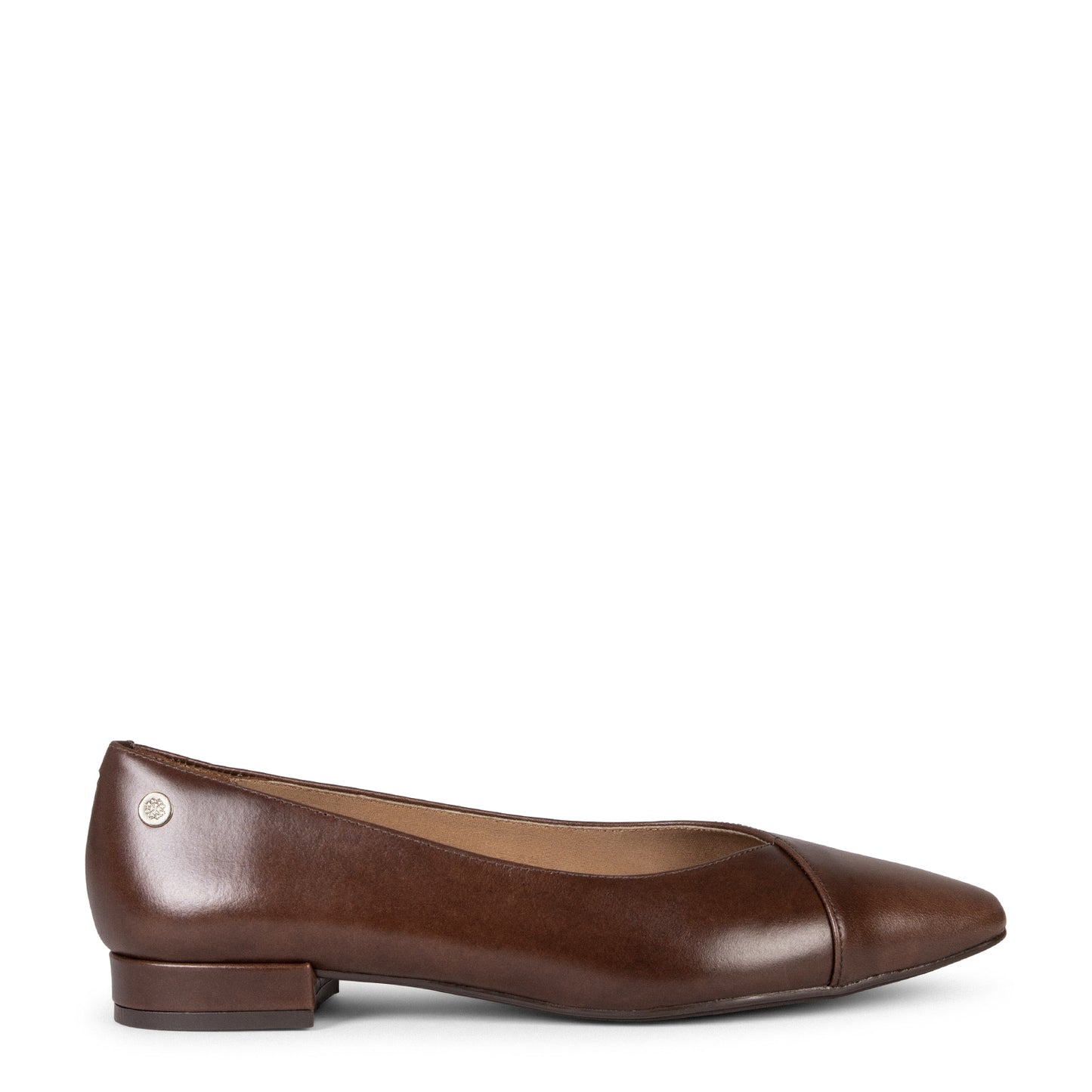 MARIE – Bailarinas tacón bajo MARRON