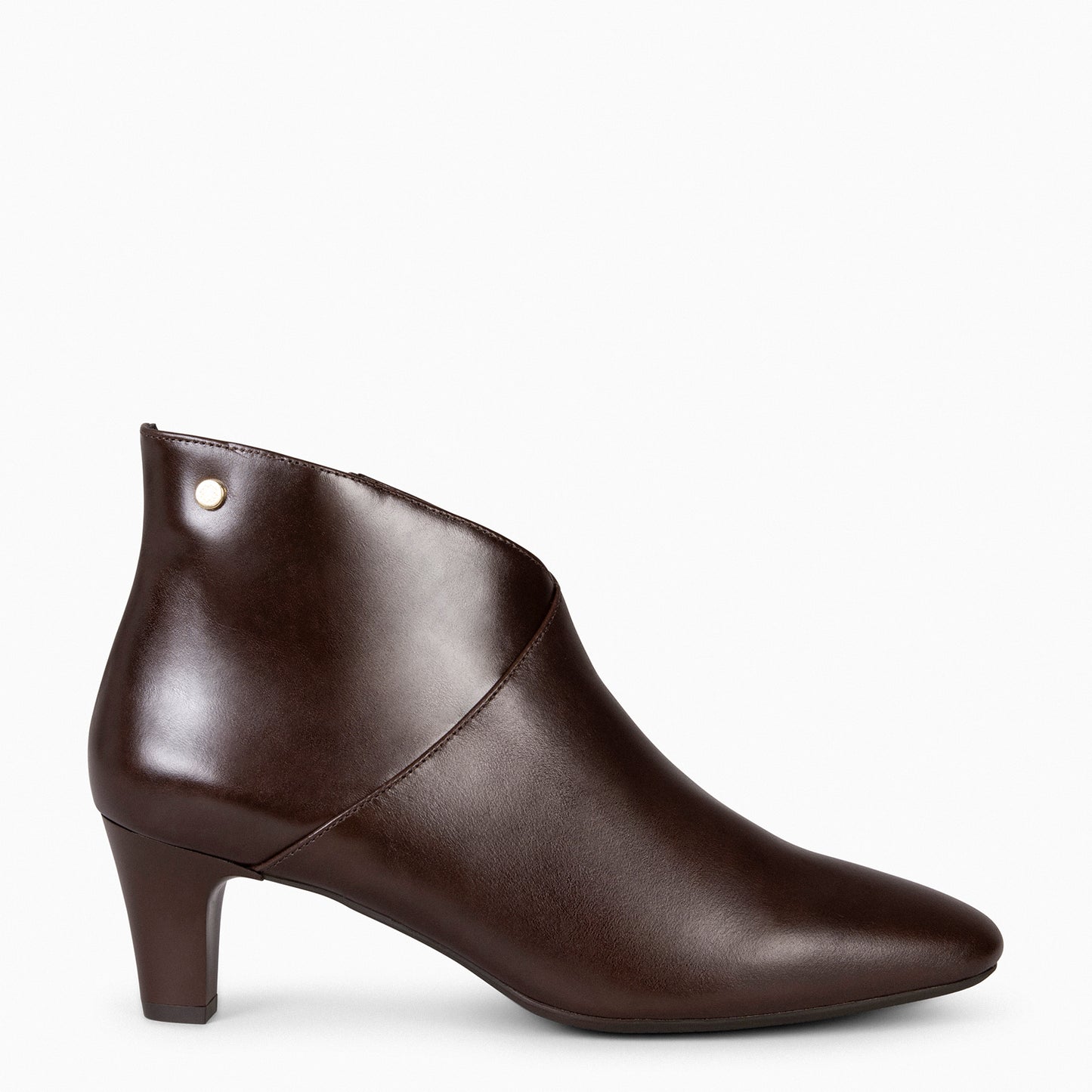 LADY - Bottines en cuir nappa pour femme MARRON