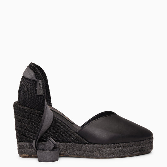 TALAIA - Cuñas de esparto con tintado natural NEGRO