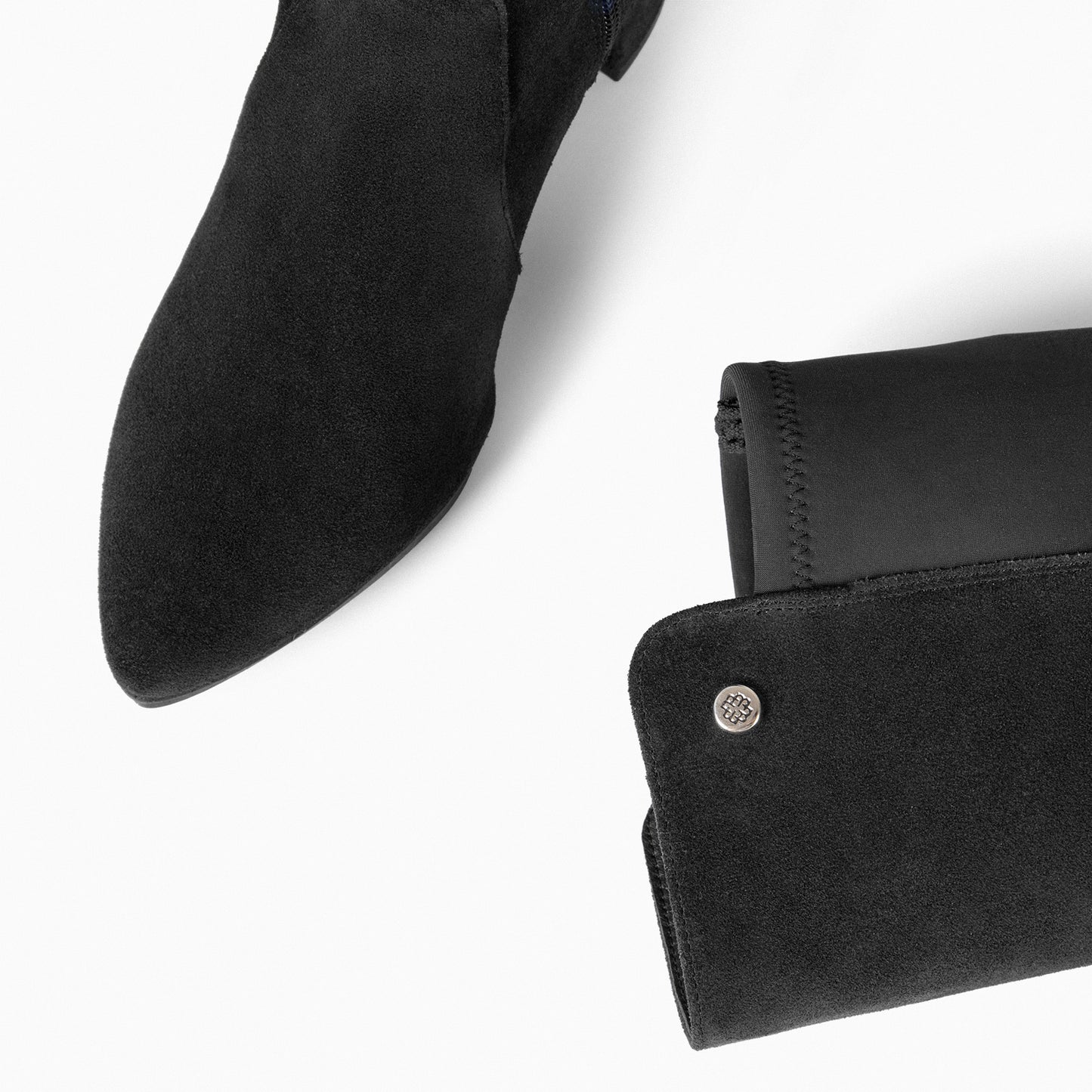 SUNSET – Botas con Tacón con elástico NEGRO