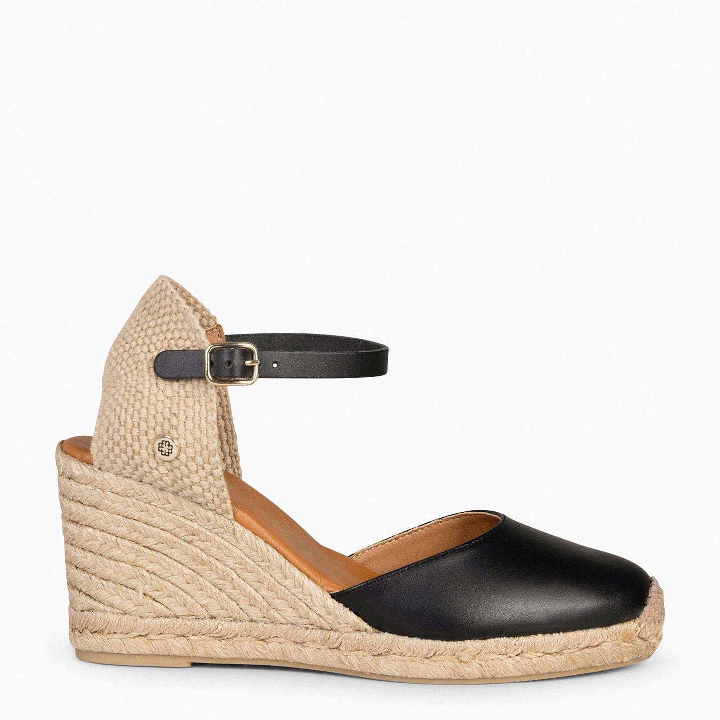 GIO - Cuñas de esparto altas  NEGRO