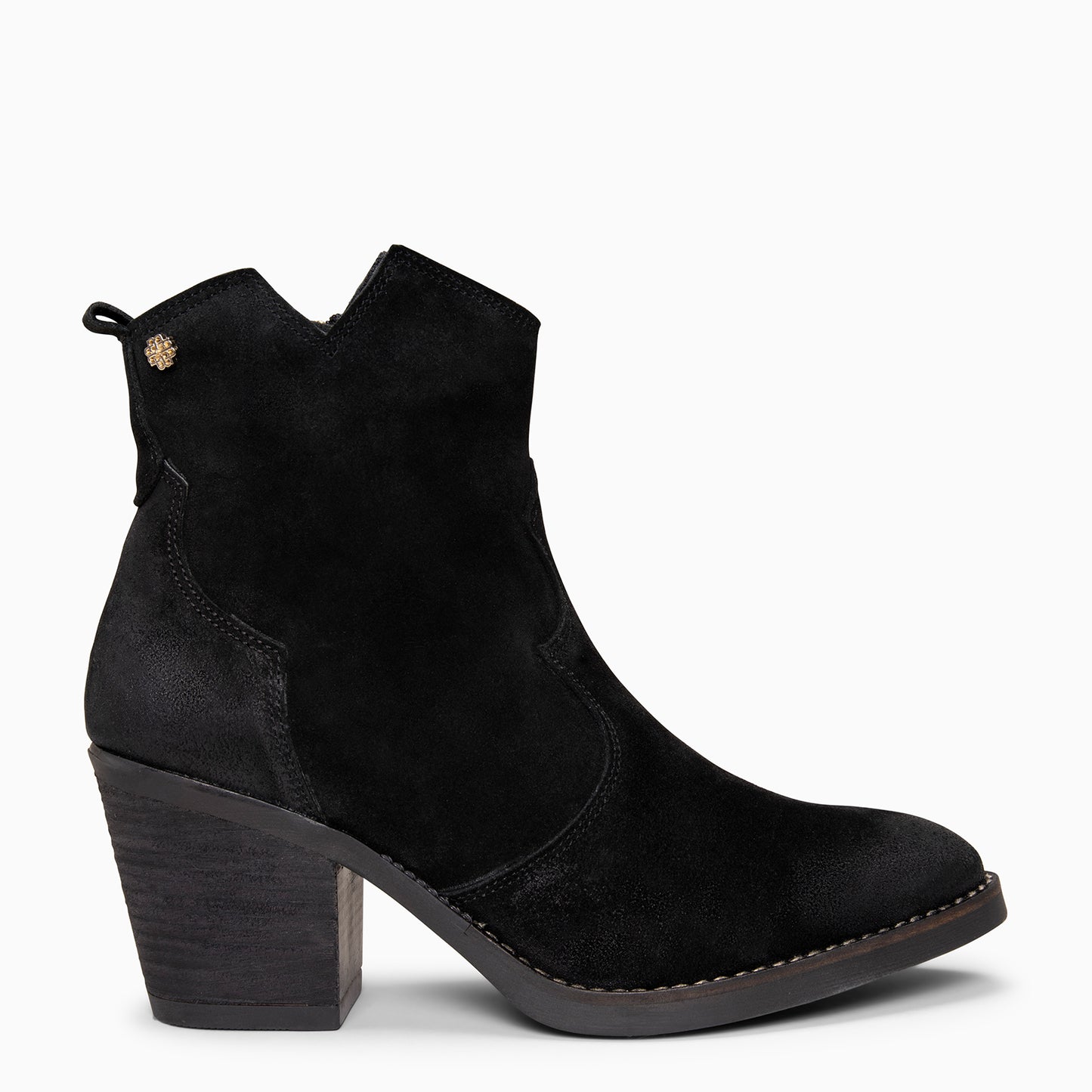 BEDFORD – Botines cowboy con tacón NEGRO