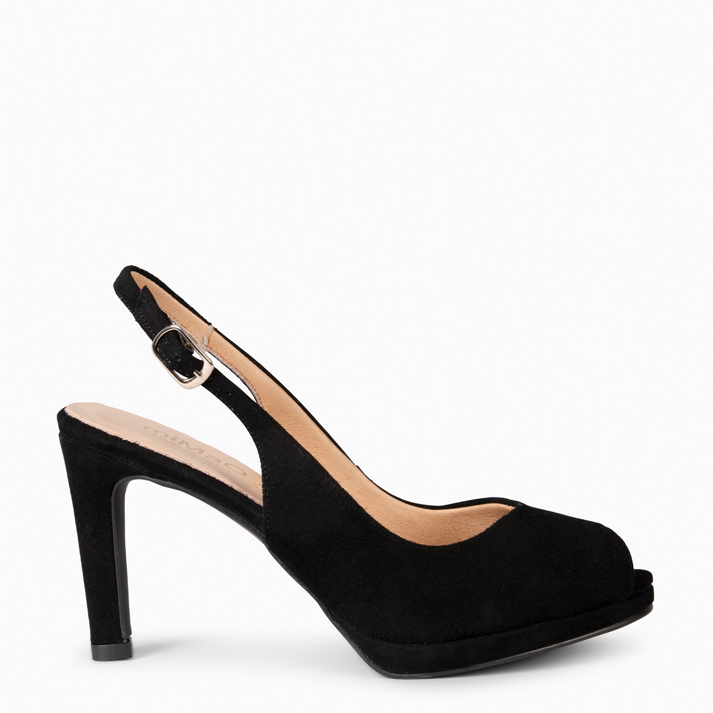 ELSA - Zapatos de tacón alto destalonados  NEGRO