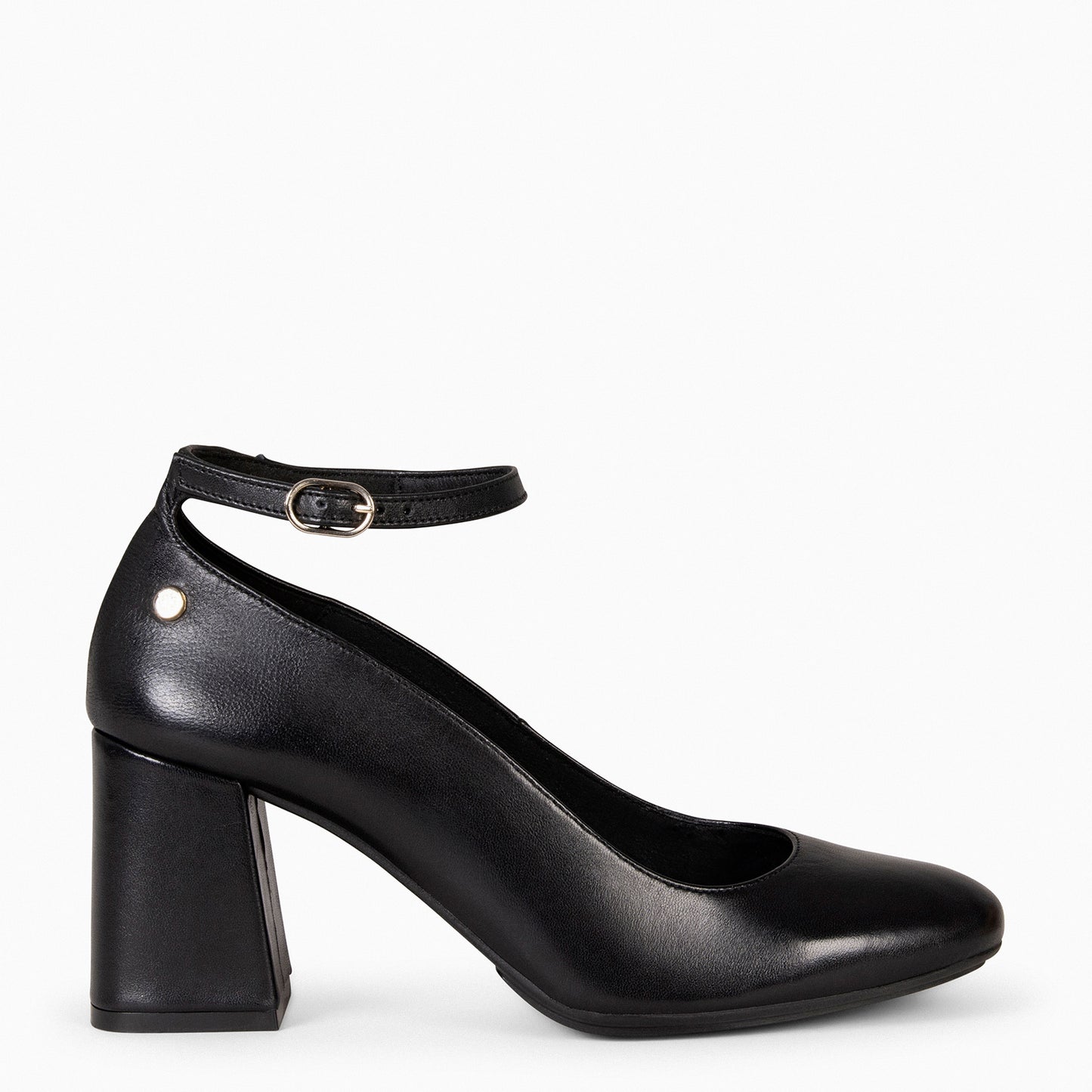 CAROL – Chaussures avec bracelet et talon NOIR