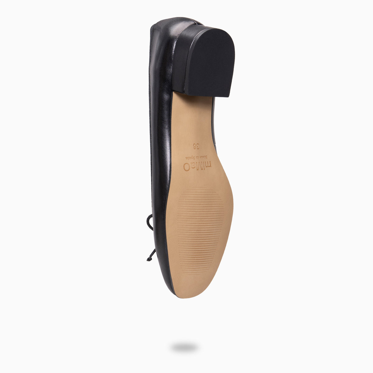 ALEXA - Bailarinas de tacón bajo de piel NEGRO