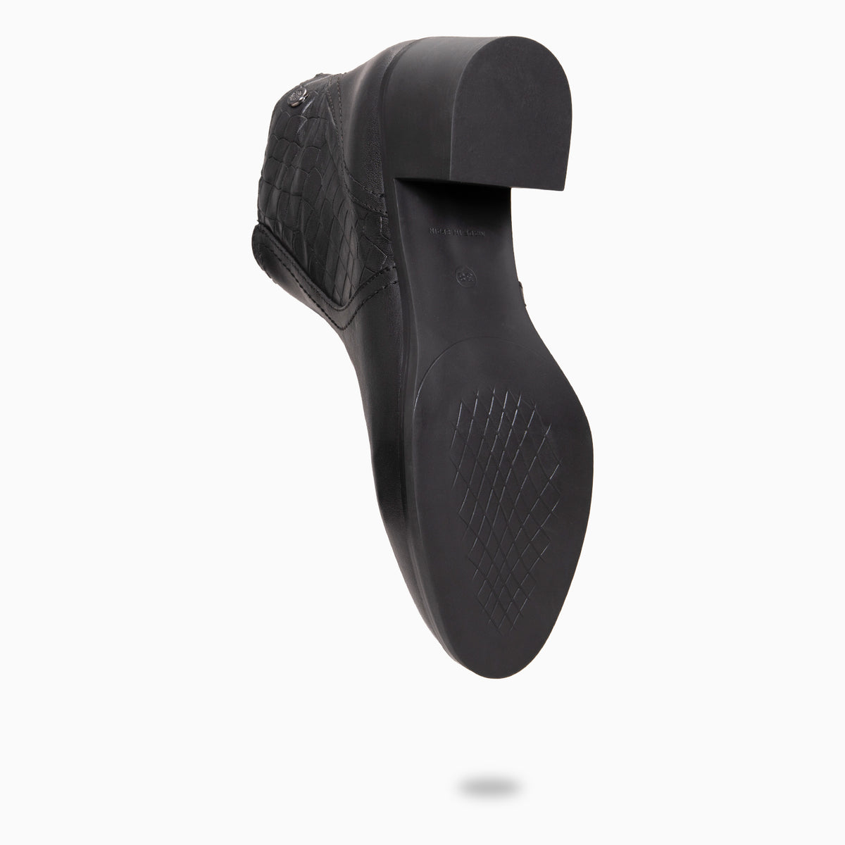 BRANSON - Botines bajos de piel NEGRO