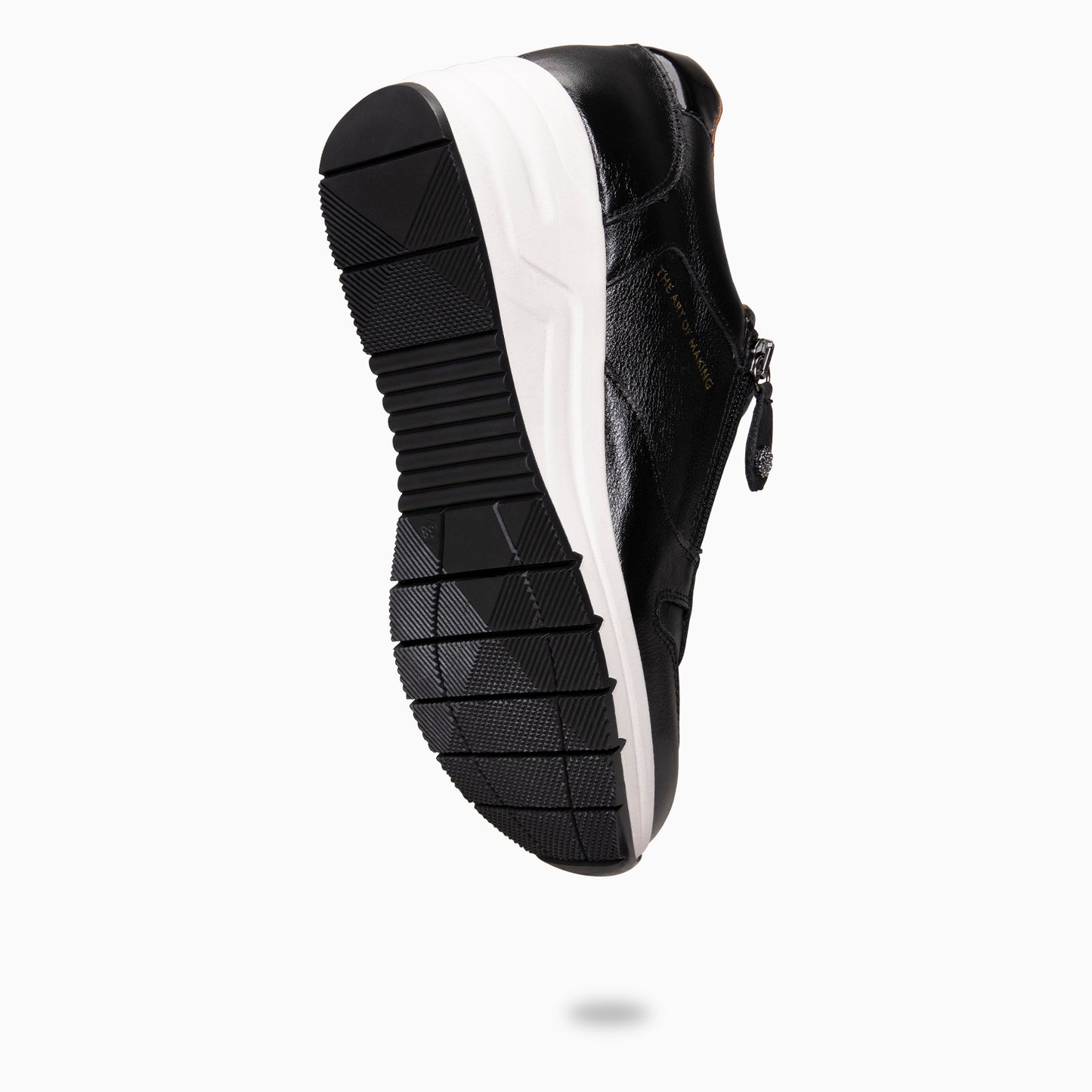 NIMES – Zapatillas deportivas con adorno cremallera NEGRO