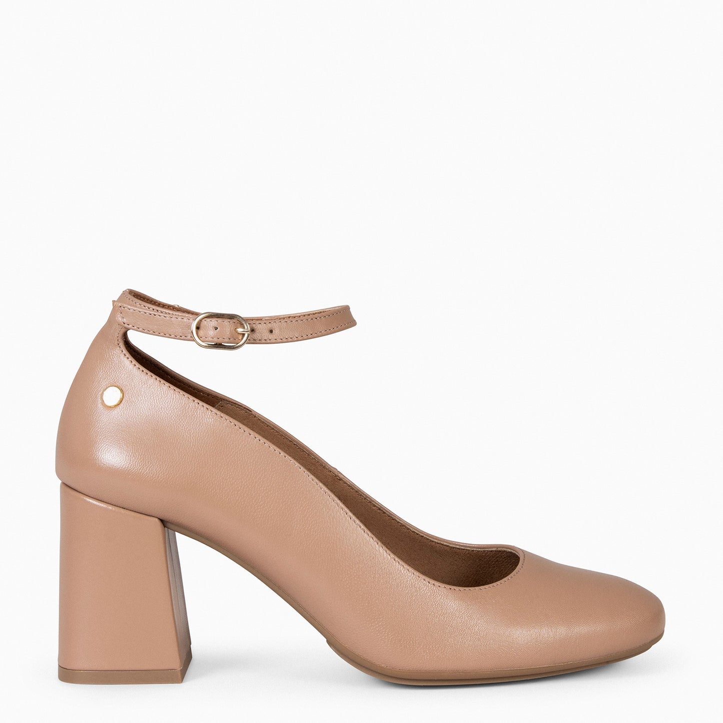 CAROL – Chaussures avec bracelet et talon NUDE