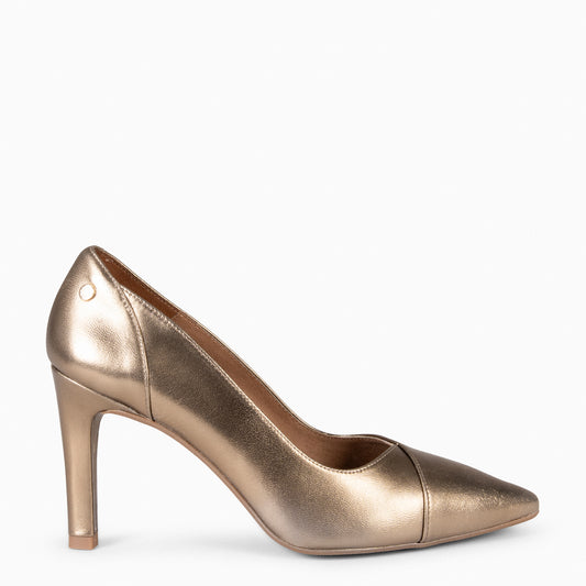 GLAM – Zapatos elegantes de tacón alto  ORO