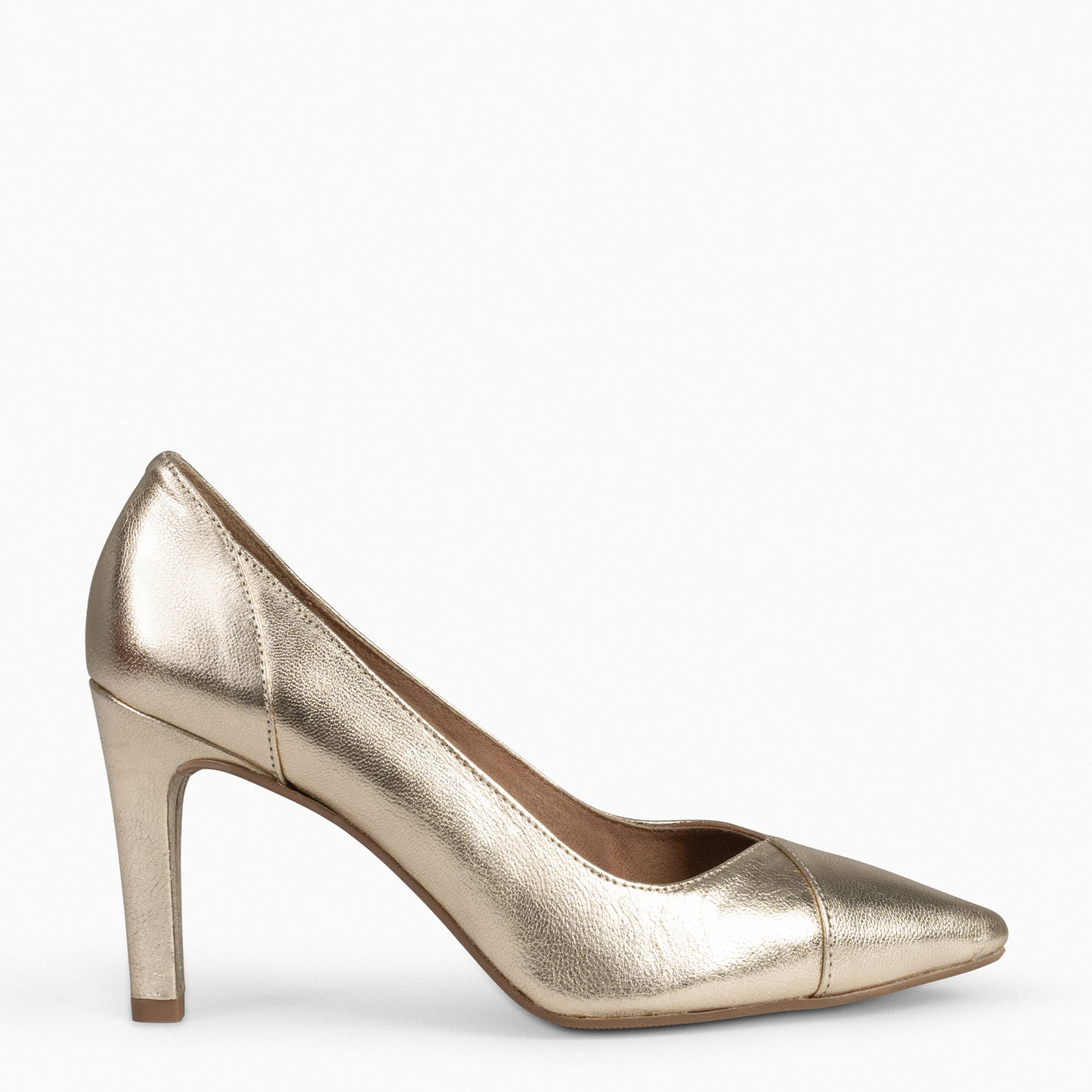 GLAM - Zapatos de tacón alto para mujer ORO