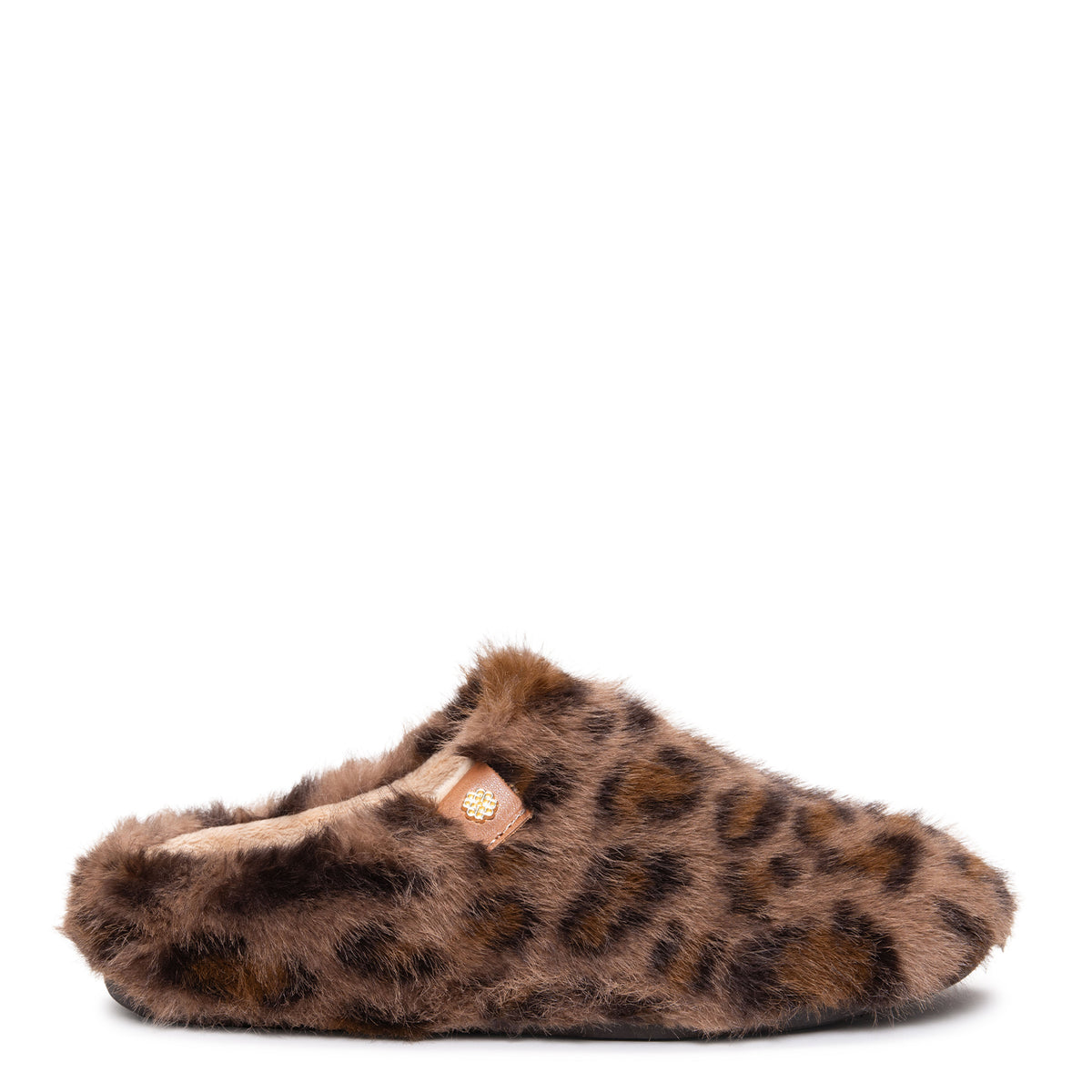 KOMFY DREAMS - Zapatillas de estar por casa ultra suaves LEOPARDO MARRON