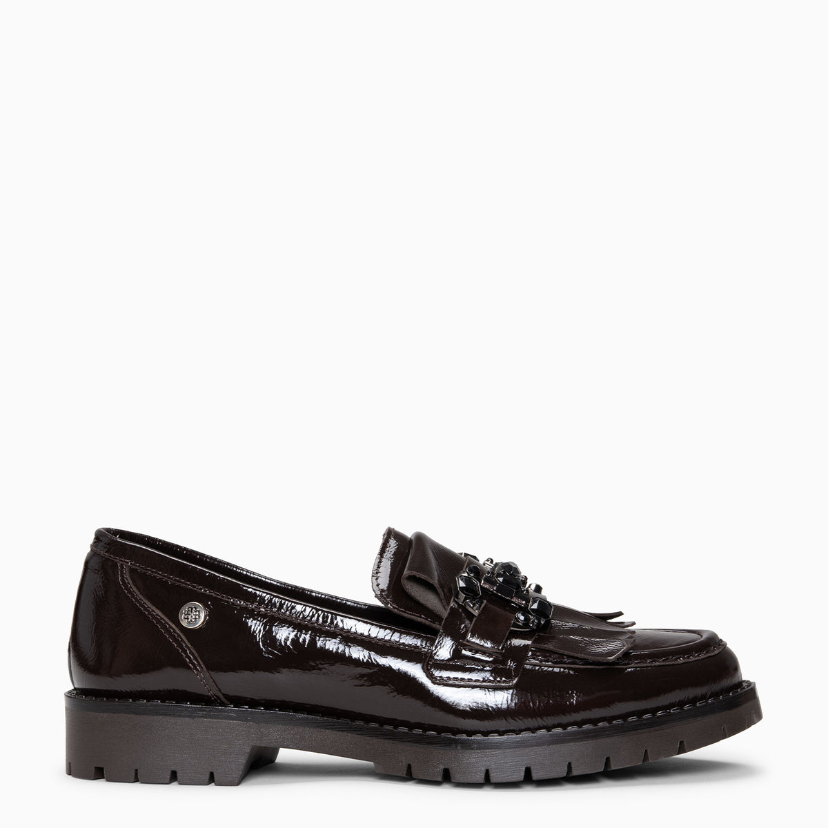 RABEN - Mocasín con suela track MARRON
