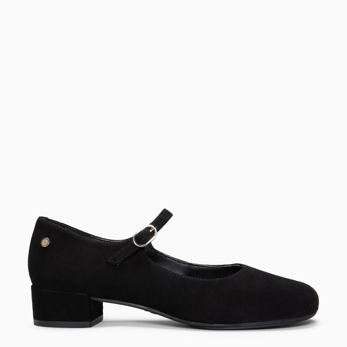 ACACIA - Merceditas de tacón bajo Baresoft NEGRO