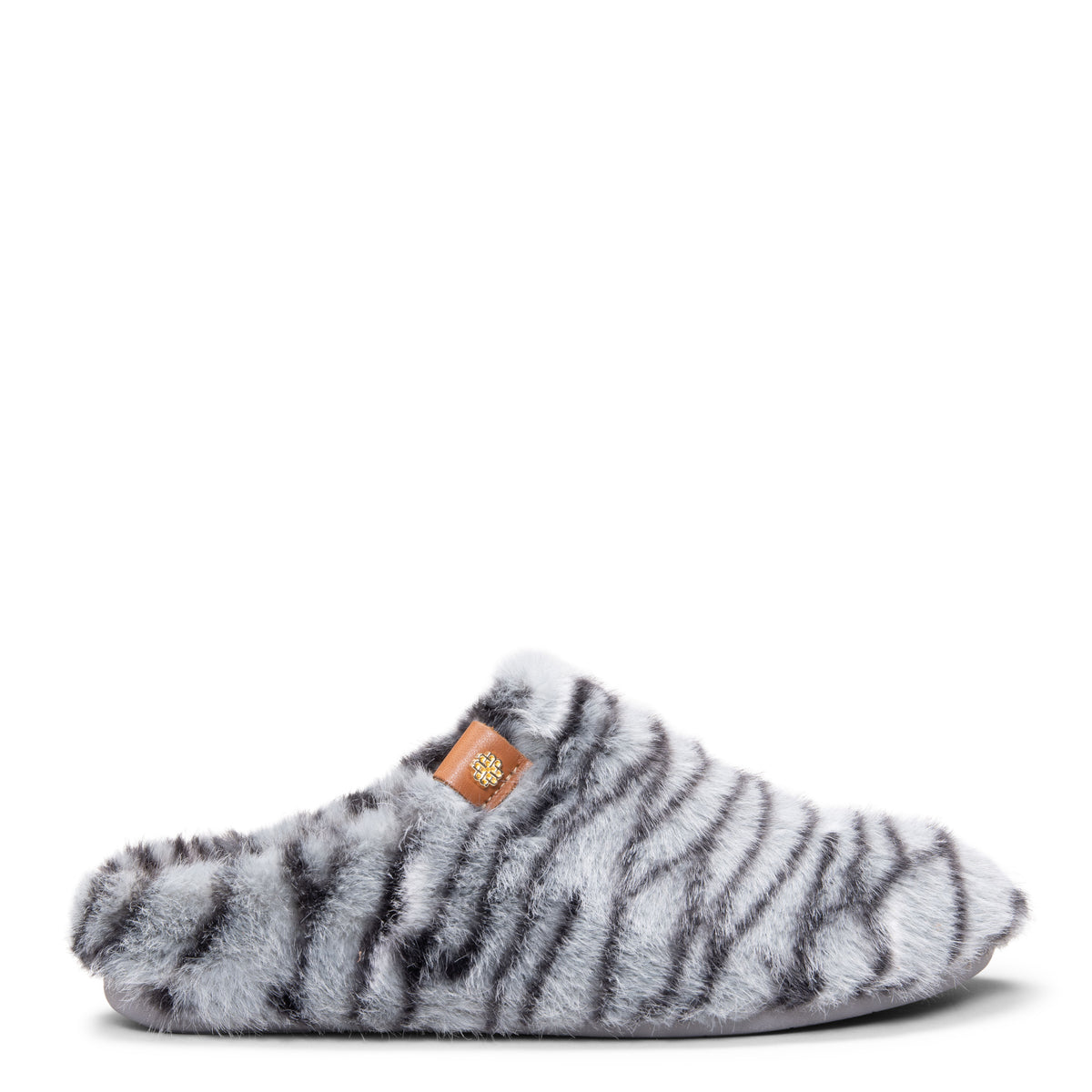 KOMFY DREAMS - Zapatillas de estar por casa ultra suaves TIGRE GRIS