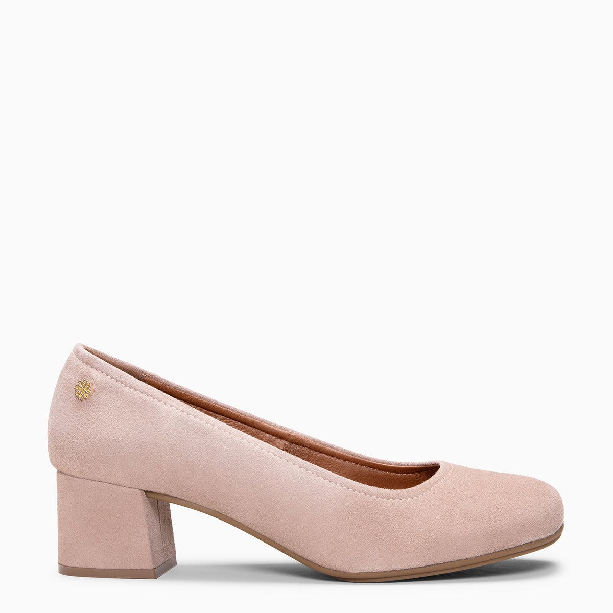 URBAN BARESOFT - Zapatos de salón de tacón ancho  NUDE