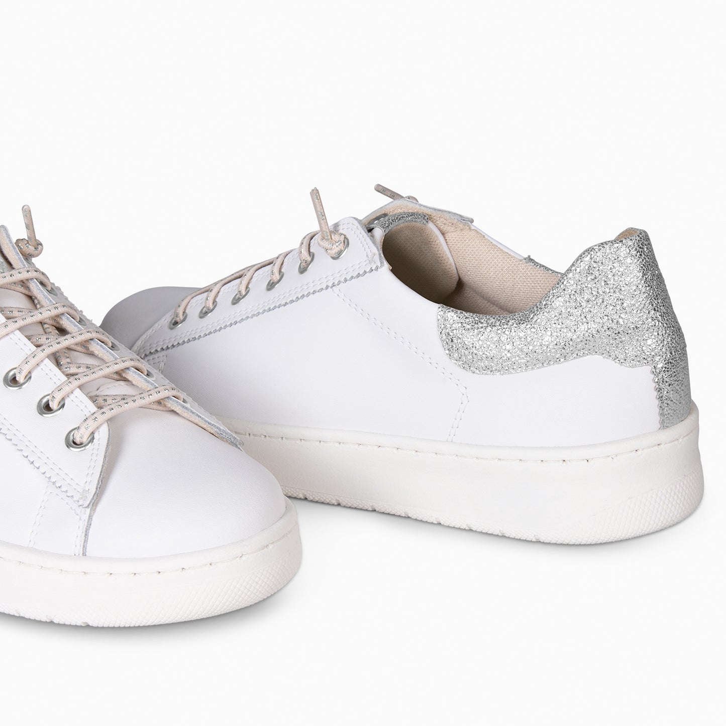NANTES - Zapatillas Elegantes  PLATA BLANCO