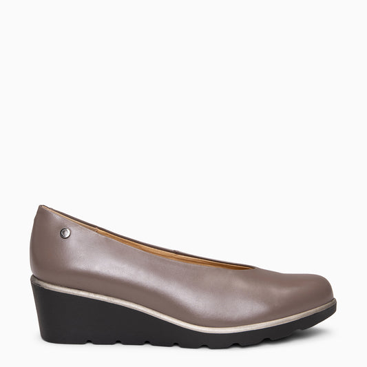 IVY - Bailarina con cuña TAUPE