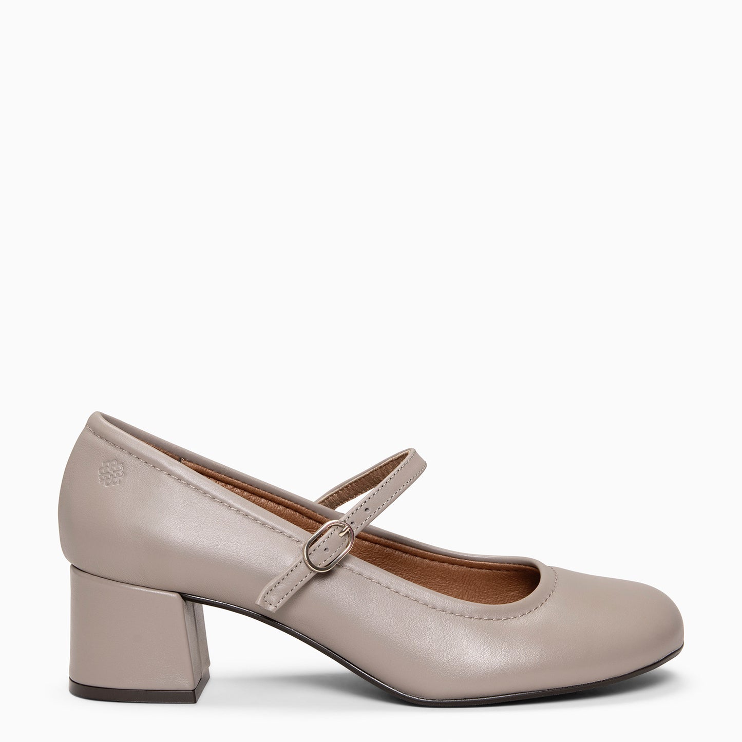 ROSALIA - mercedita de tacón ancho tipo barefoot TAUPE