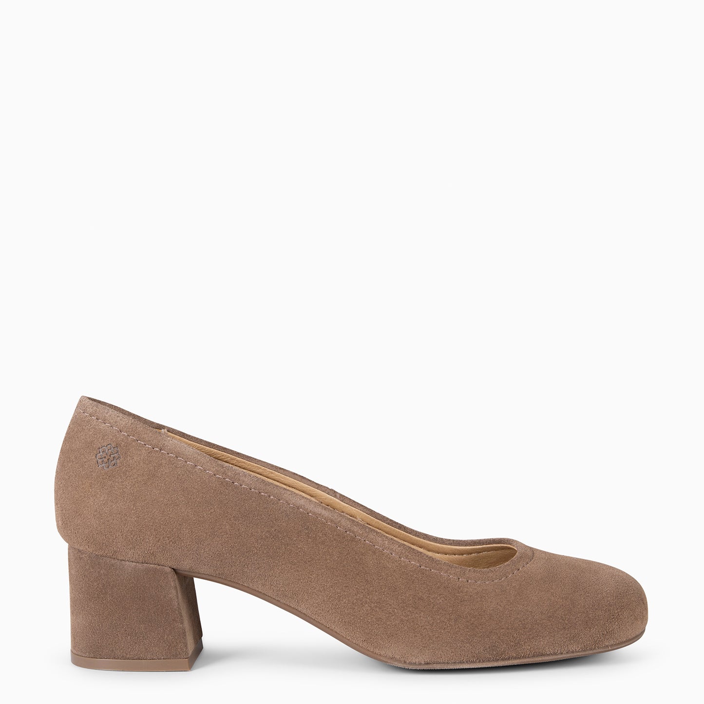 URBAN BARESOFT - ZAPATOS URBAN DE TACÓN ANCHO  TAUPE