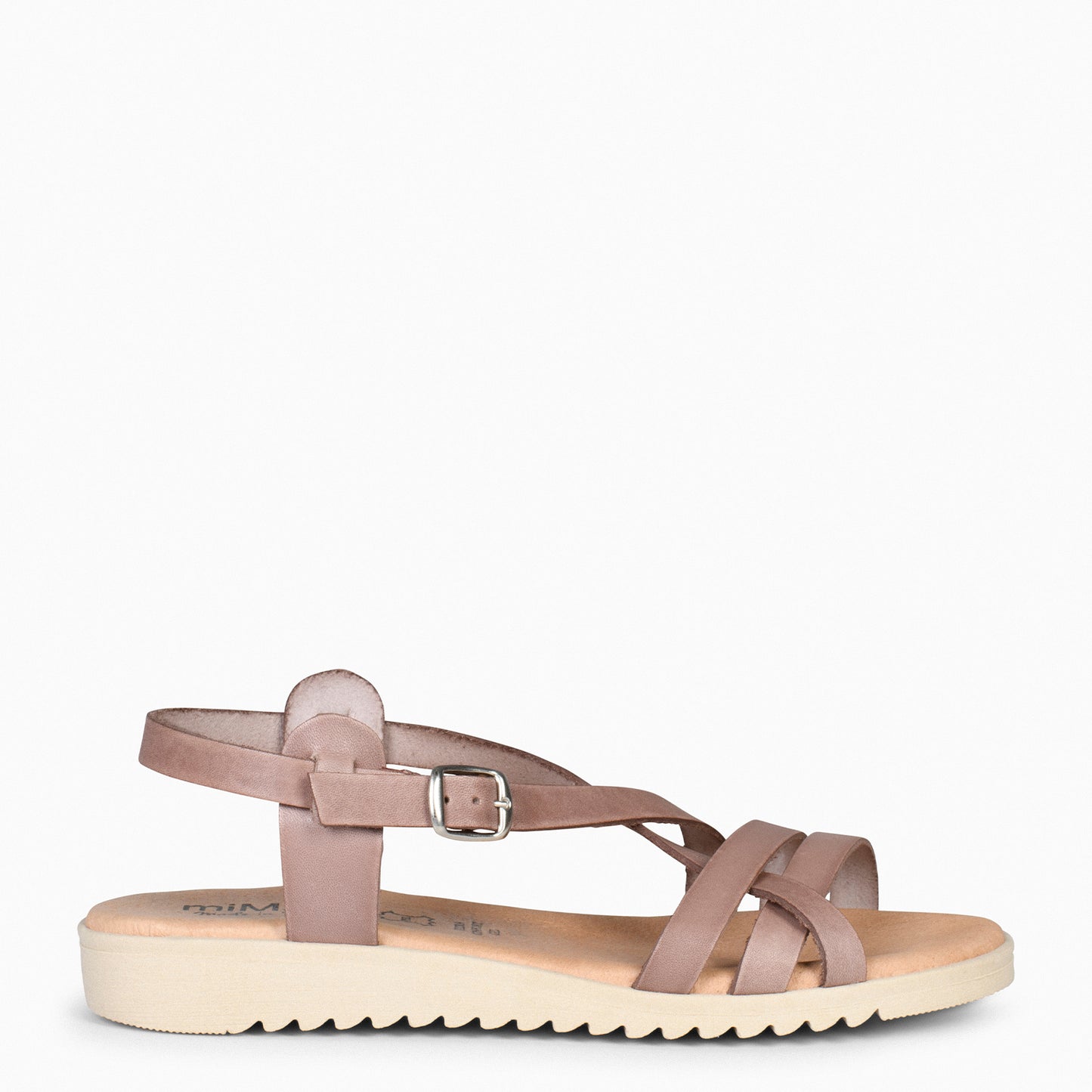 SPIRIT – Sandalias cruzadas con hebilla TAUPE