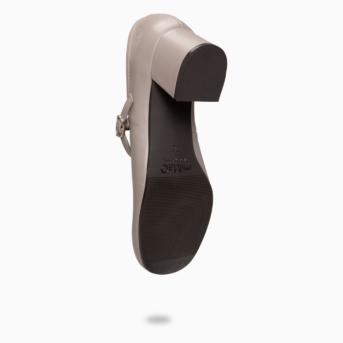 ROSALIA - mercedita de tacón ancho tipo barefoot TAUPE