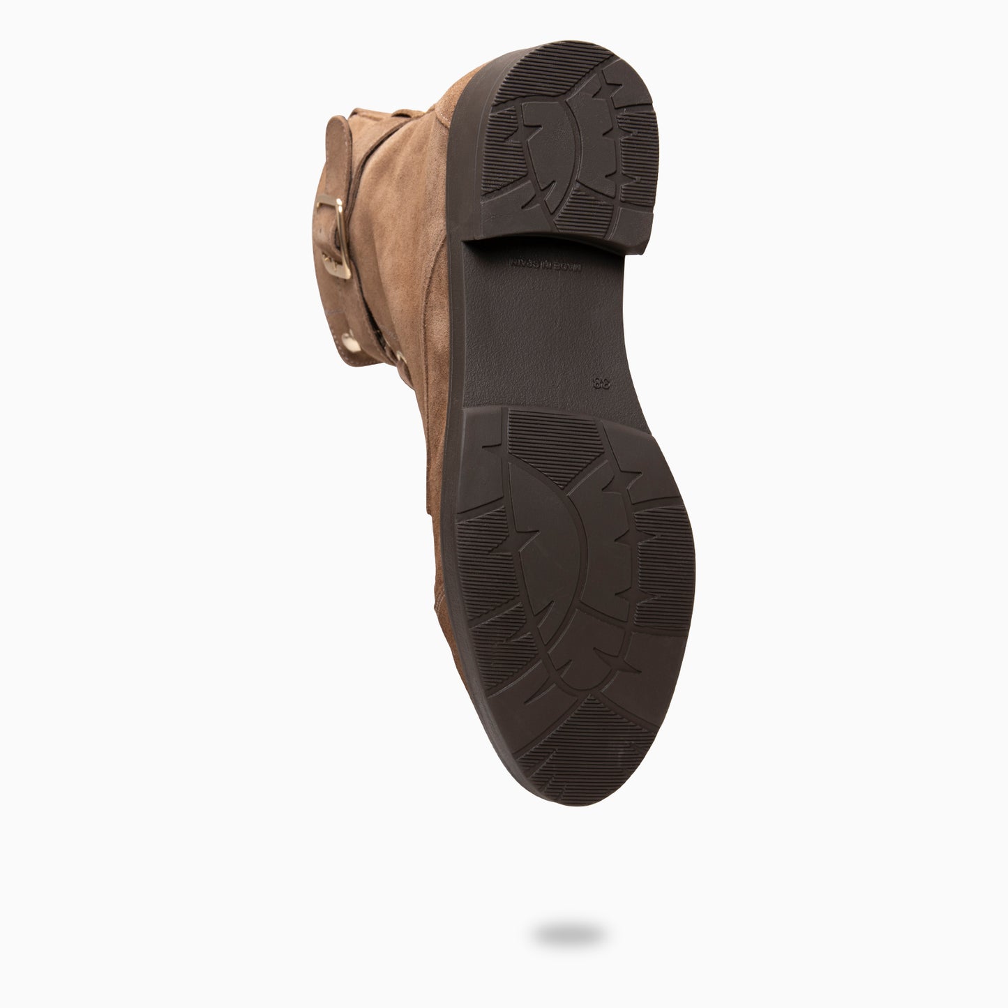 BELFAST – Botines con cordones de piel TAUPE