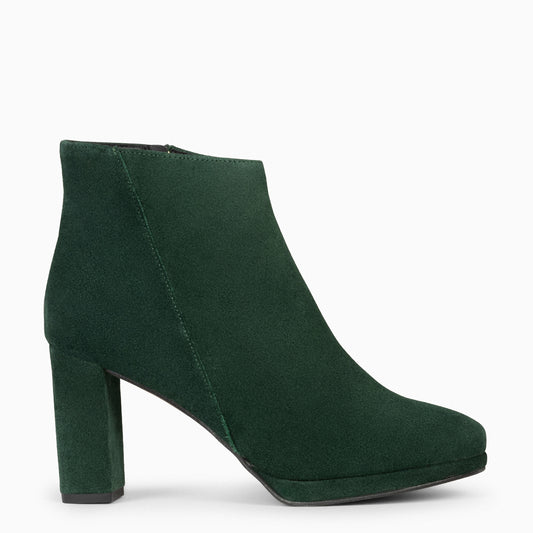 WITTEN - Botins com plataforma VERDE