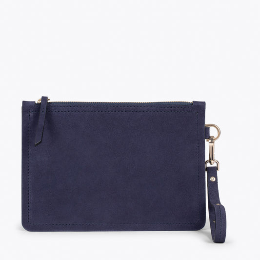 URBAN - Bolso de piel tipo clutch AZUL