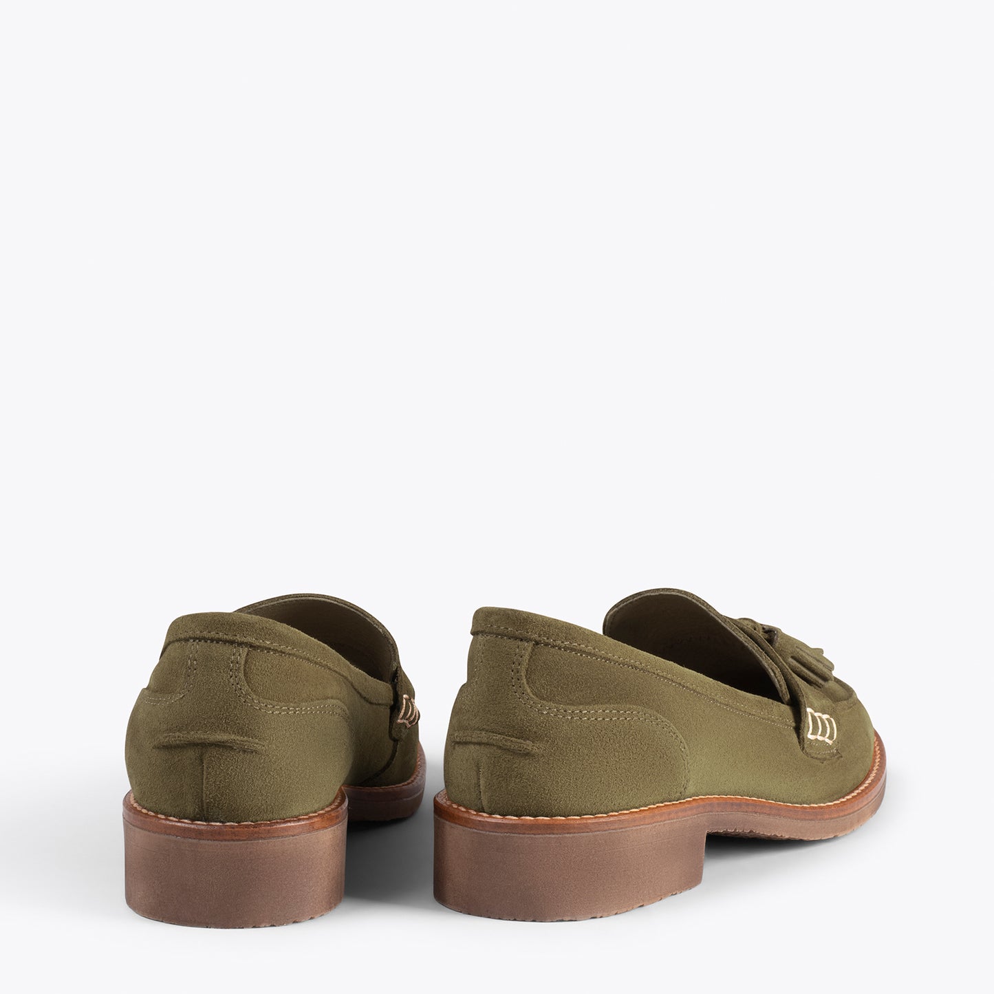 CASTELLANO CASUAL - Mocassin avec pompon VERT 