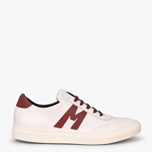 MÓNACO Zapatillas casual de hombre con logo en BURDEOS